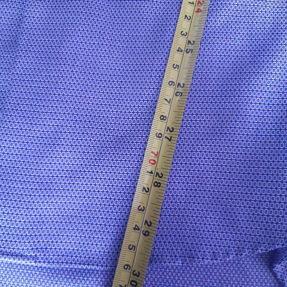 Alfred Sung SZ 16 100% Cotton Blue with White Men's Button Up Dress Shirt - Picture 9 of 14